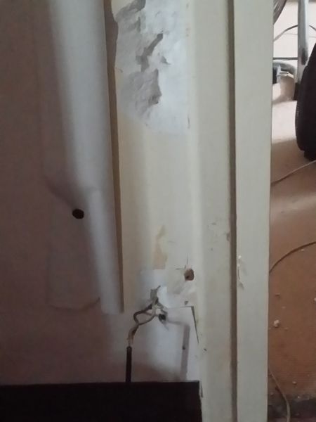 trou de l'ancienne prise